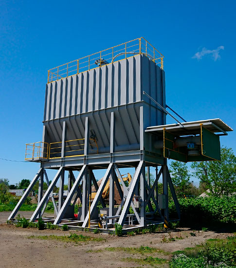 100t横型移動式サイロ